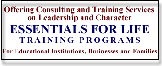 Taking Leadership to a higher level - Character Training Services and Programs based in Denver, Colorado